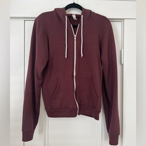 American Apparel Zip Up Sweatshirt